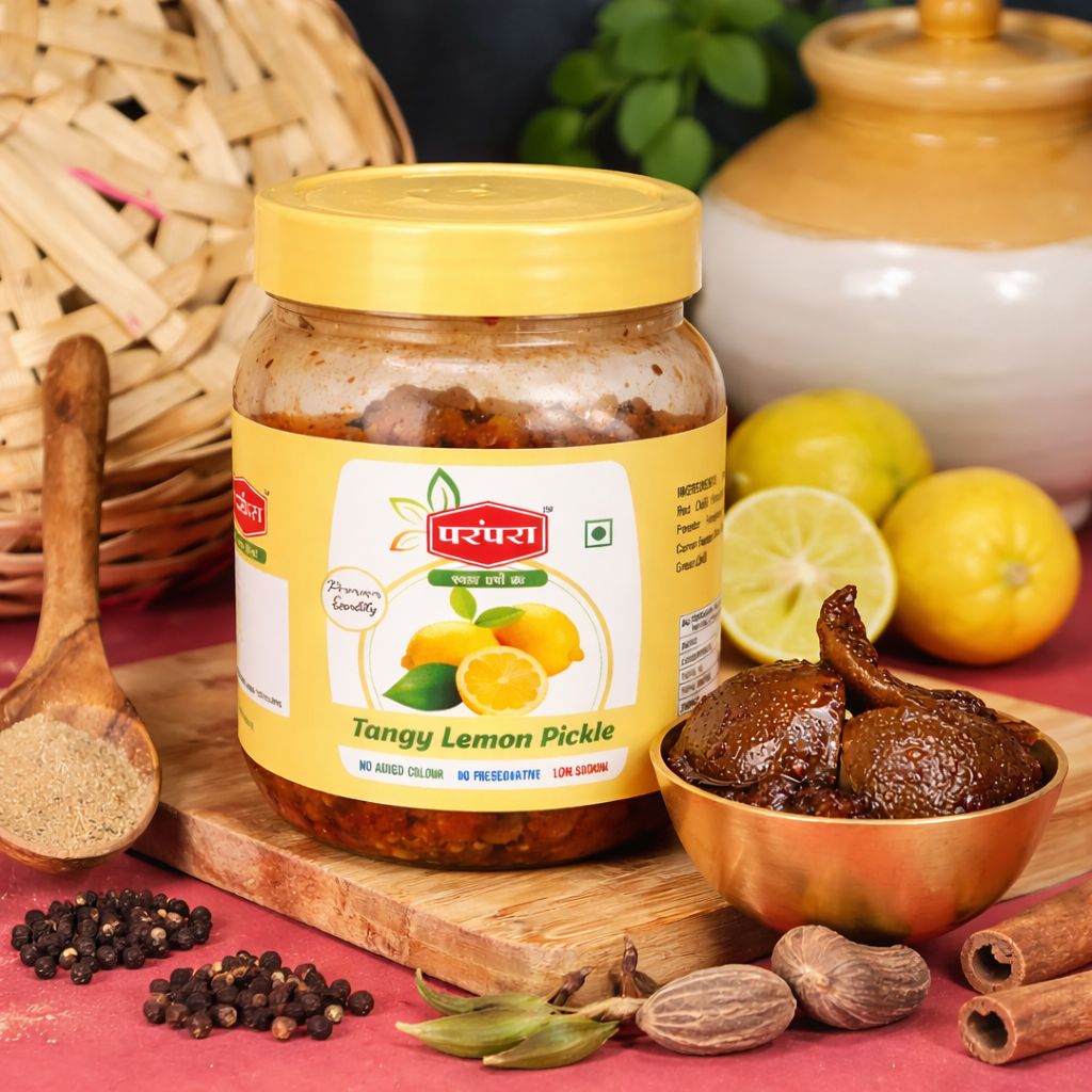 Parampara kerala Authentic Sweet & Sour Lemon Pickle real species and healthy