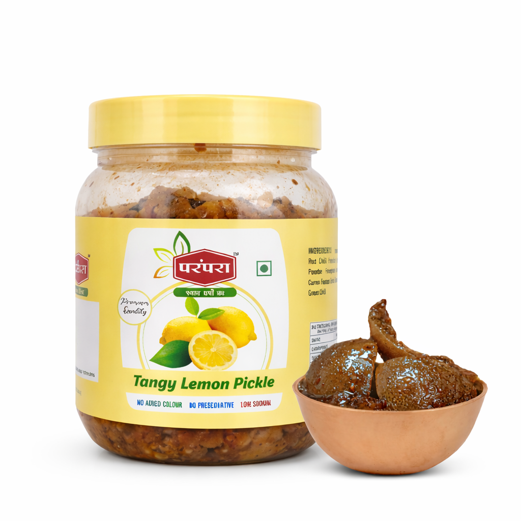Parmapara Kerala authentic pickle combo 3× 1 kg each chilli pickle, Gajar mooli mix, lemon pickle