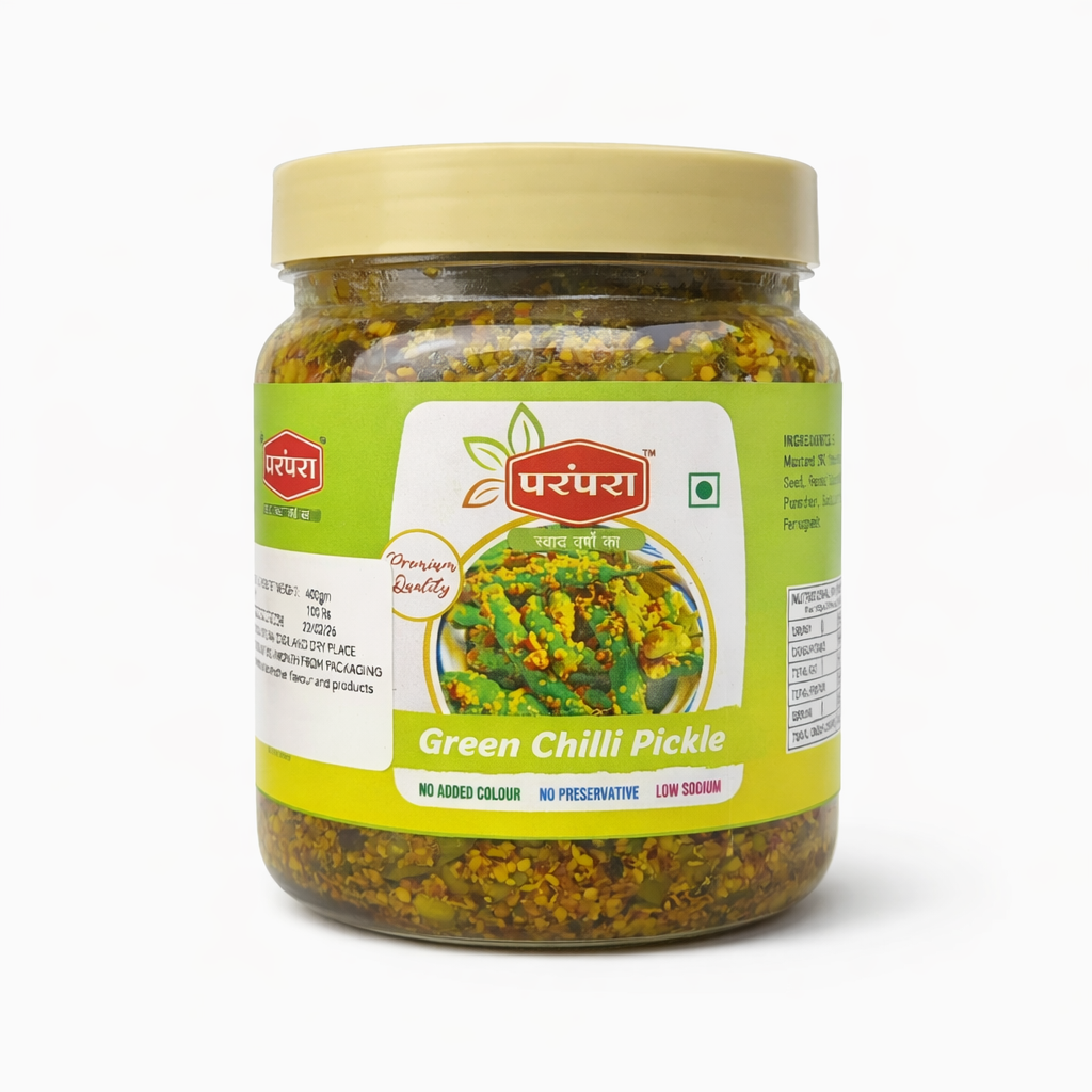 Parampara Traditional Bharwa Mirch (Stuffed Green Chilli) Pickle