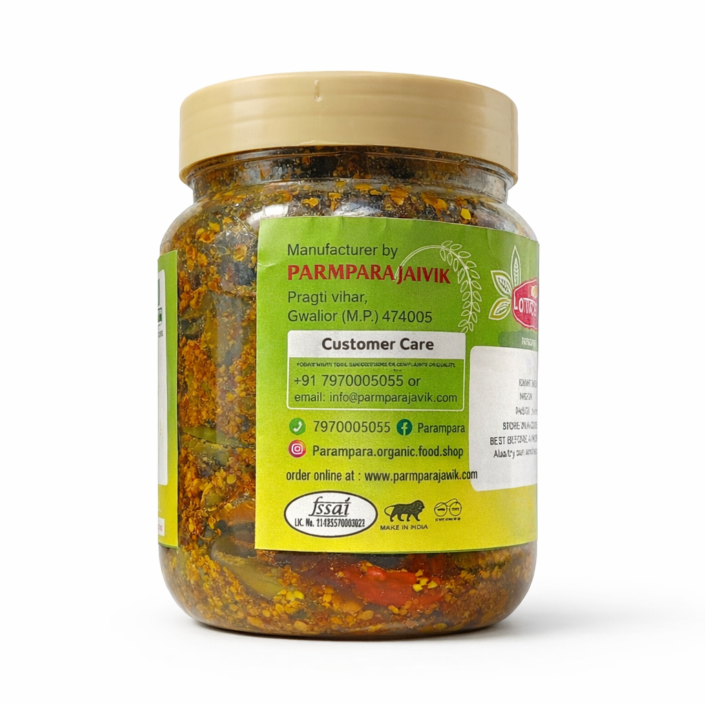 Parampara Traditional Bharwa Mirch (Stuffed Green Chilli) Pickle