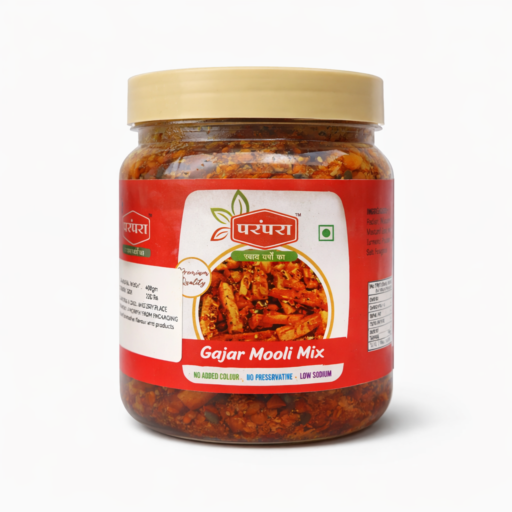 Parampara Traditional Gajar mooli mix (healthy and tasty) Pickle